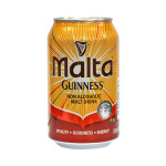 Malta Guinness 330ml Can Malt, Refreshing Non-Alcoholic Bulk Beverage - 24 Pack