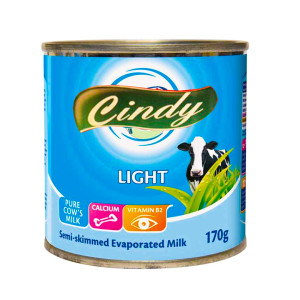 Cindy Evaporated Milk - 170g (24 Pack)