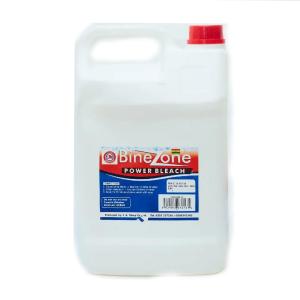 Bine Power Zone 5L Bleach, Thick Stain-Removing Formula, for Laundry Whites and Floor Disinfection - 2 Pack