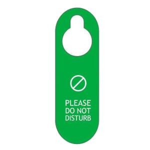 Do Not Disturb Door Card, Bold Privacy Message, for Hotels/Guest Rooms/Offices - 50 Pack