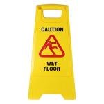Wet Floor Caution Safety Sign 2-Sided - 550g (1 Pack)