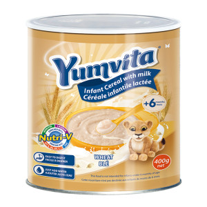 Yumvita Maize / Wheat Cereal Tin - 400g (12 Pack)