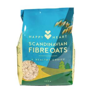 Happy Heart Oat Scandinavian Fibre Oats – 500g (10 Pack)