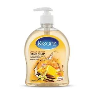 Ghandour Kleanz Hand Soap Antibacterial Vanilla Strawberry Cocoa & Aloe - 300ml (24 Pack)