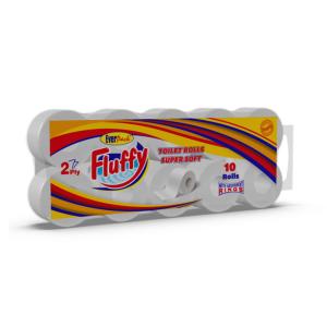 Everpack Fluffy T-Roll Unwrapped - 10 Rolls (7 Pack)